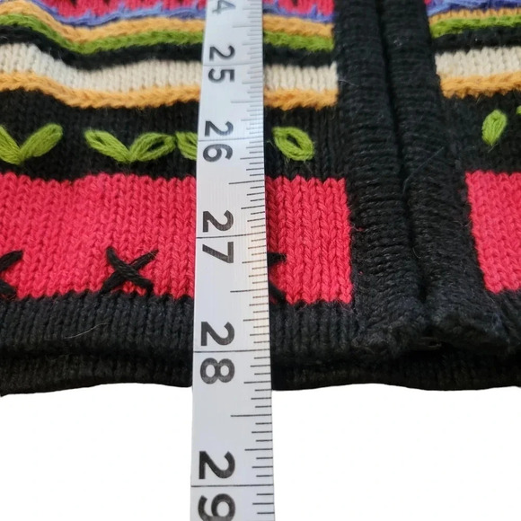 Vintage White Stag Women's Knit Embroidered Long Line Vest, Size 14W/16W - Picture 10 of 12